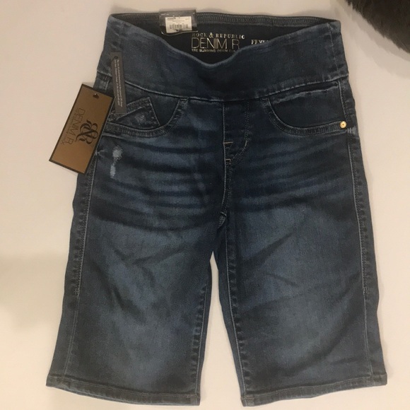 Rock & Republic Pants - Jean Bermuda pull on shorts
